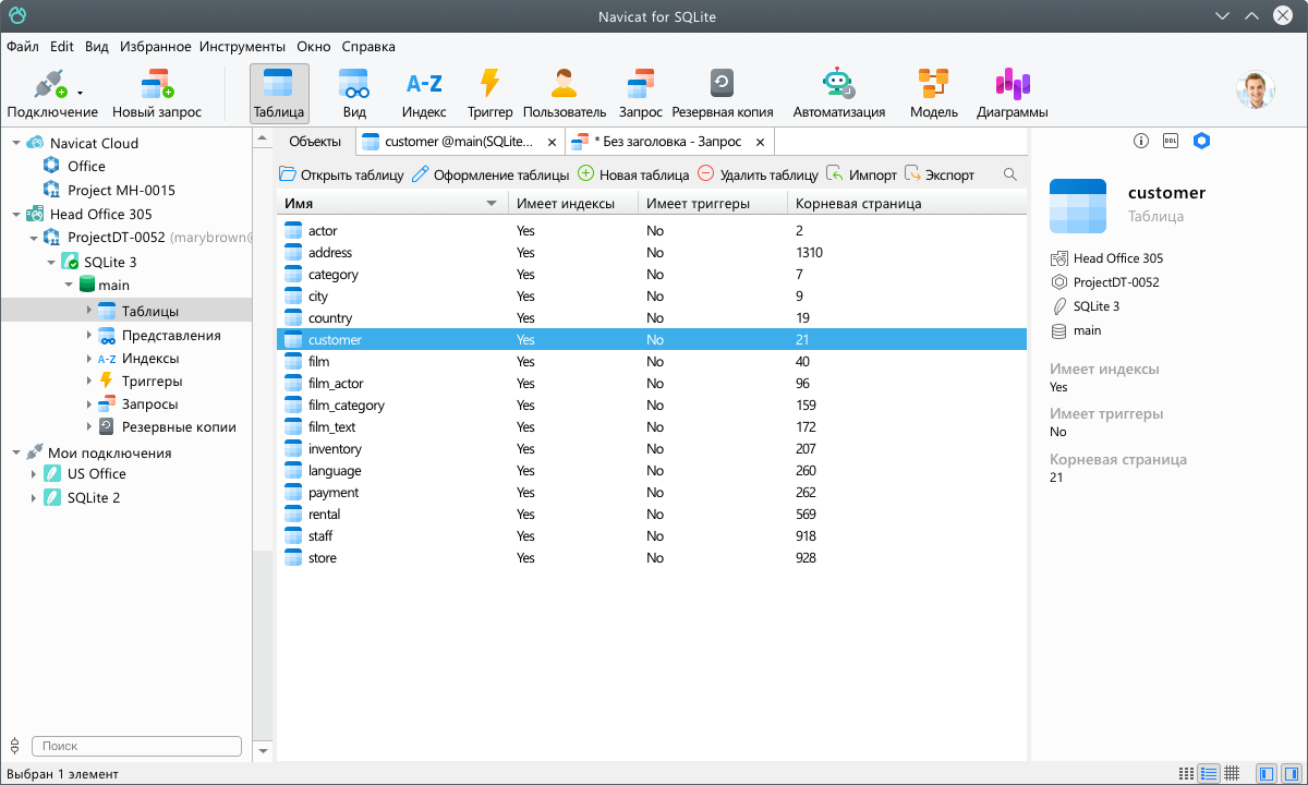 Navicat for SQLite | Мощный инструмент для управления базами данных SQLite