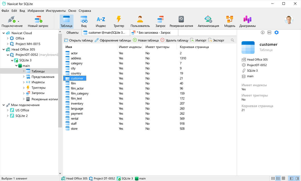 Navicat for SQLite | Мощный инструмент для управления базами данных SQLite