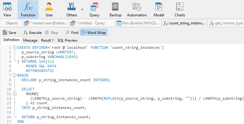 Counting String Occurrences In SQL