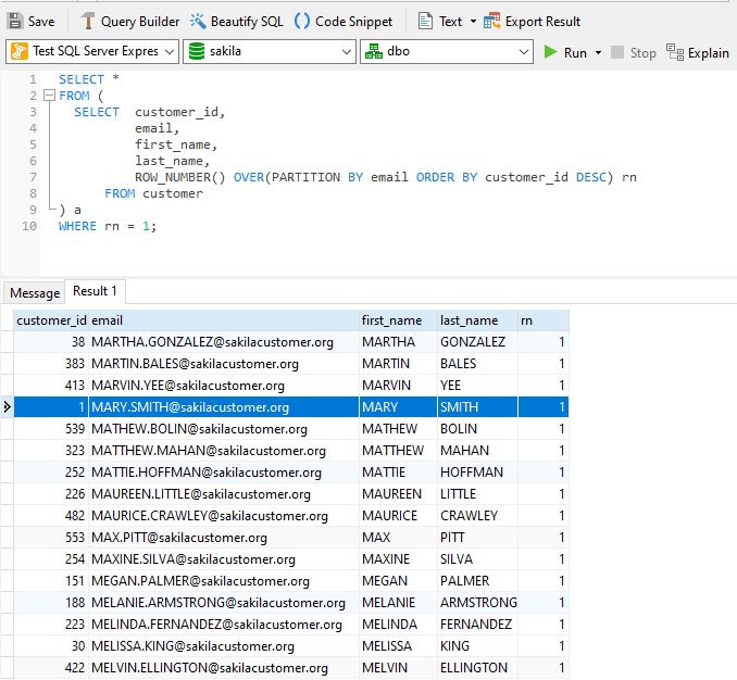 Applying Select Distinct To One Column Only